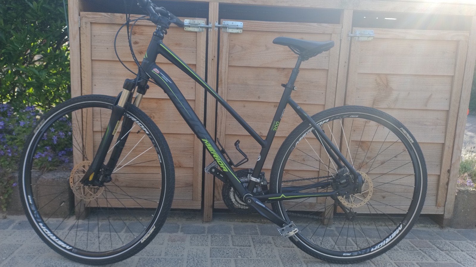 Merida Crossway 300 Damesfiets - Zo goed als nieuw, 53 tot 56 cm, Zo goed als nieuw, Schijfrem, Ophalen