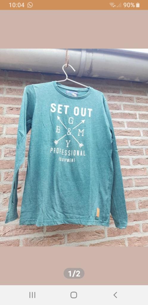 Mooie groene longsleeve maat S, Kleding | Heren, Ophalen of Verzenden, Maat 46 (S) of kleiner, Groen, Greatstone