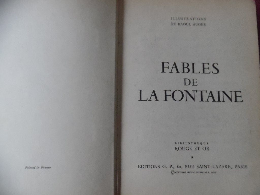 Fables de La Fontaine, Ophalen of Verzenden, Gelezen, De la Fontaine, Fictie