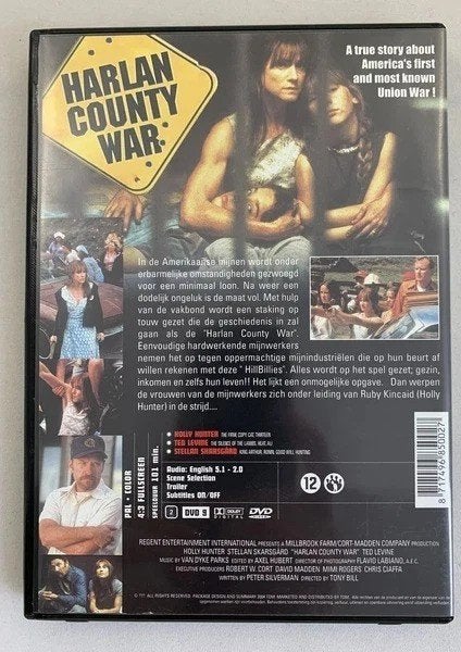 Harlan County War 2000 dvd 2004 regio 2 PAL tv film, Cd's en Dvd's, Vanaf 16 jaar, Verzenden, Historisch of Kostuumdrama, Inclusief doosje