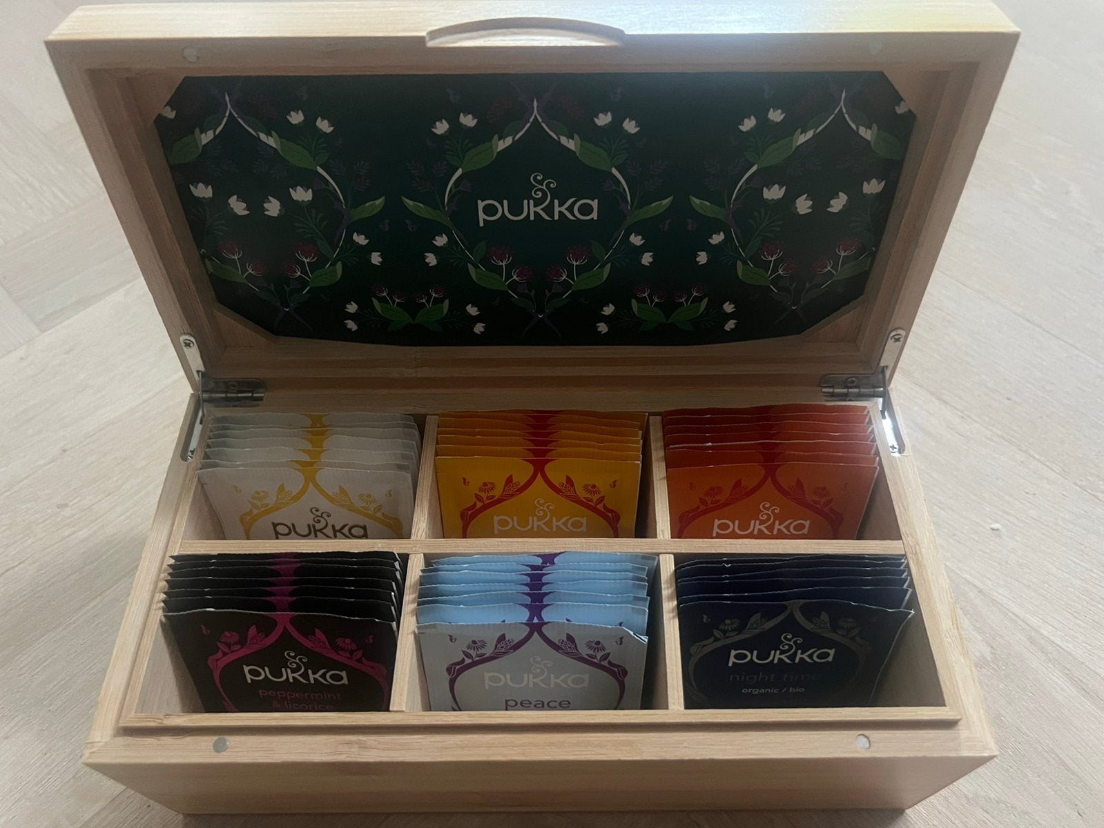 Pukka houten theedoos, Ophalen, Opbergdoos