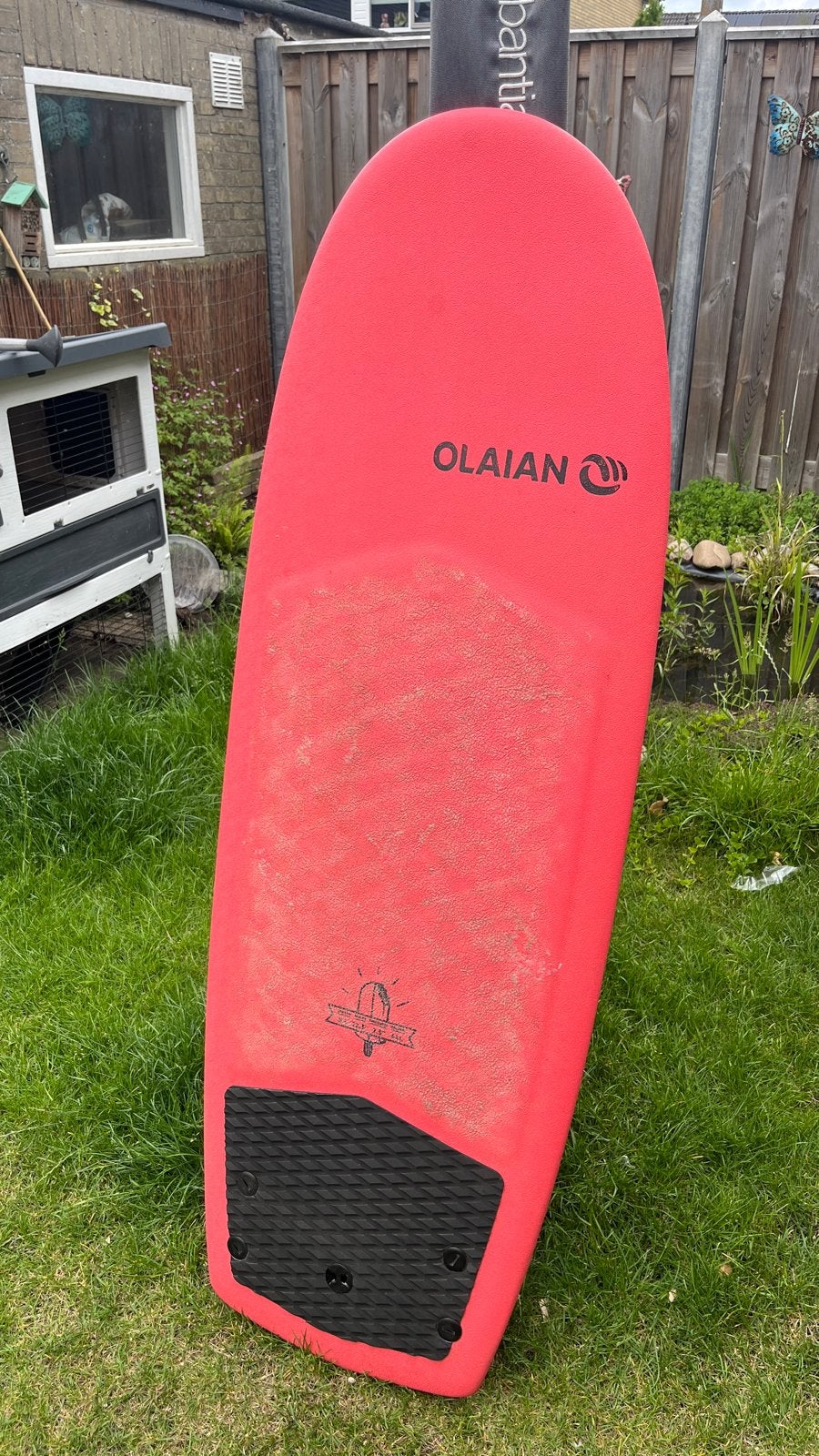 Olaian Softboard 100 5'4" - Zo goed als nieuw, Watersport en Boten, Golfsurfen, Ophalen, Zo goed als nieuw, Funboard, Met vinnen