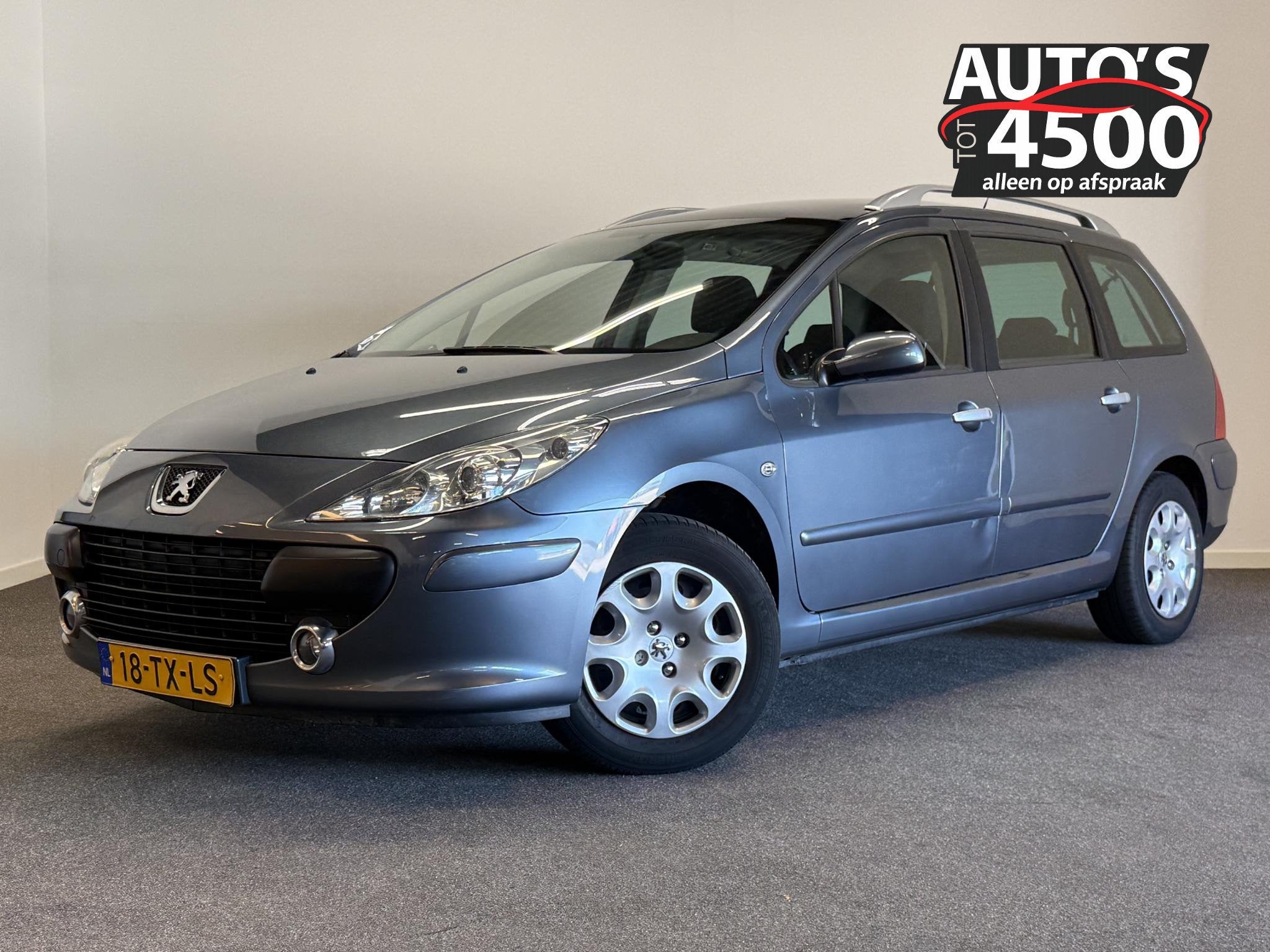 Peugeot 307 SW 1.6-16V Apk 3-2027! Trekhaak!, Stof, Gebruikt, 4 cilinders, 715 kg