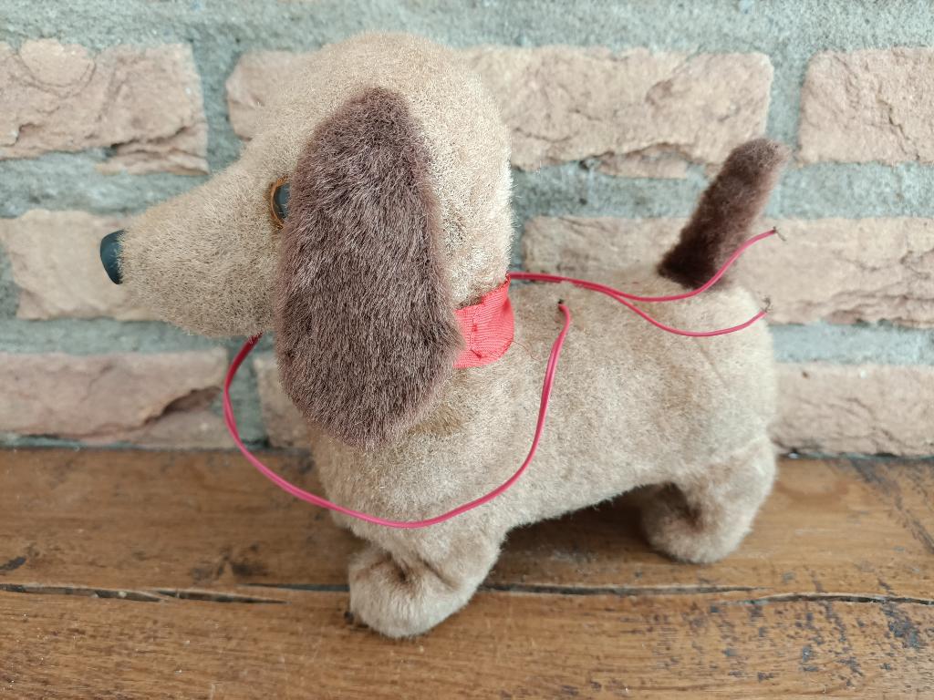 (101) Steiff hondje plm. 20cm, Verzenden