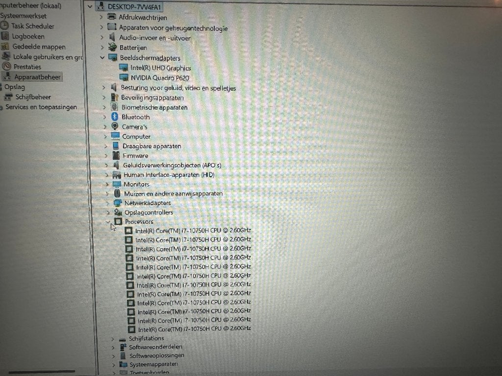 Lenovo P15V i7 1075H 512gb ssd 16gb 15 inch Windows 11., Met videokaart, 512 GB, Gaming, SSD