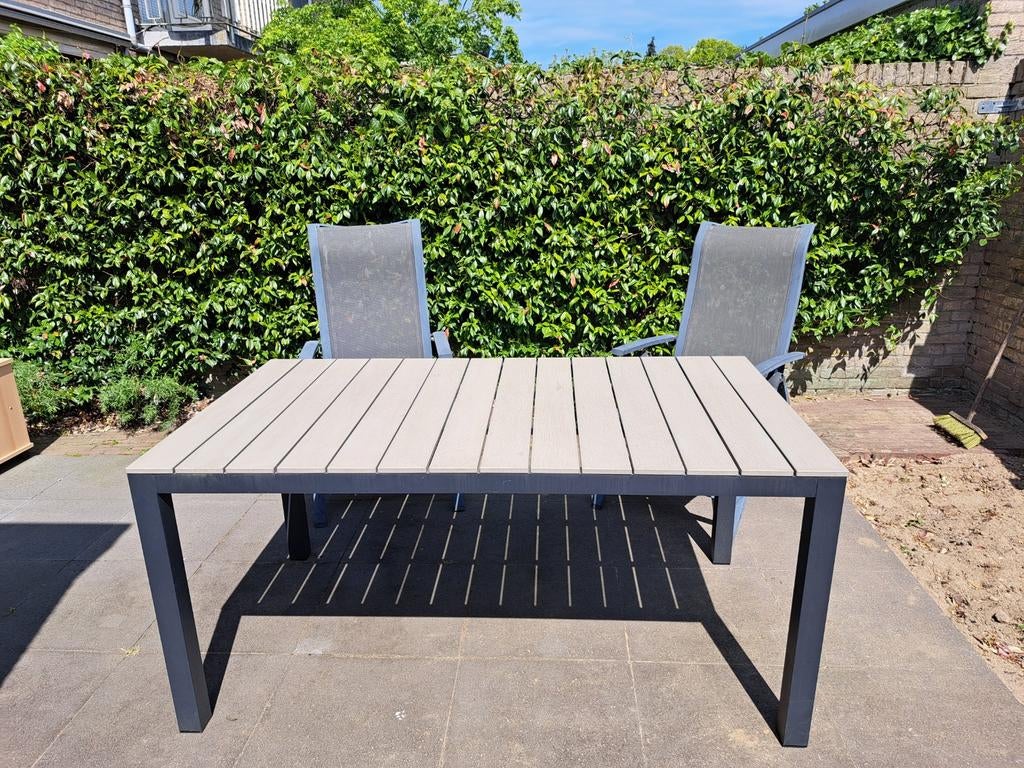 Bellagio Tuintafel Polywood 160x90x75 cm, Ophalen, Gebruikt, Rechthoekig, Kunststof
