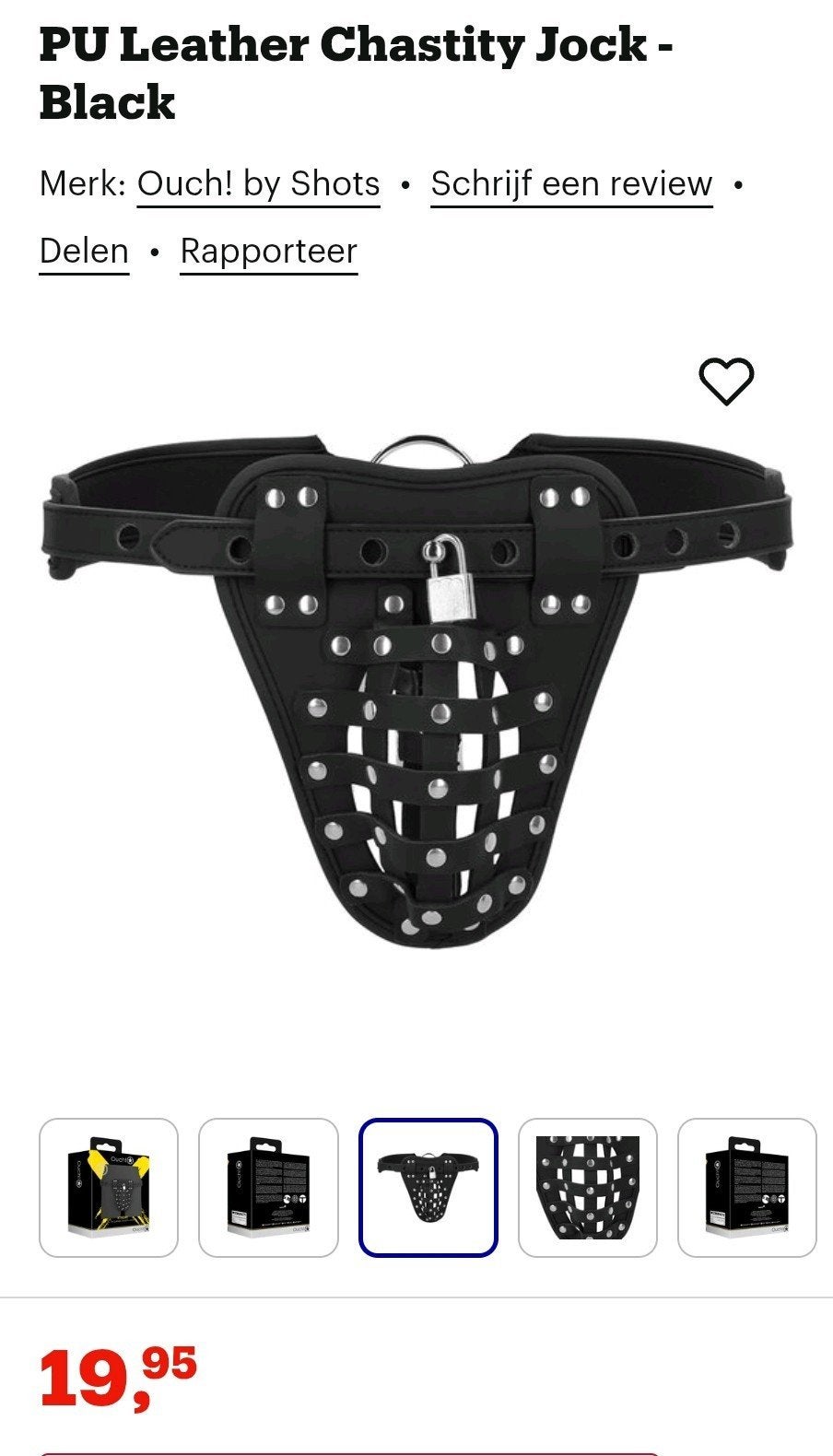Nieuw Chastity Jock, Ophalen of Verzenden, Zwart, Overige typen