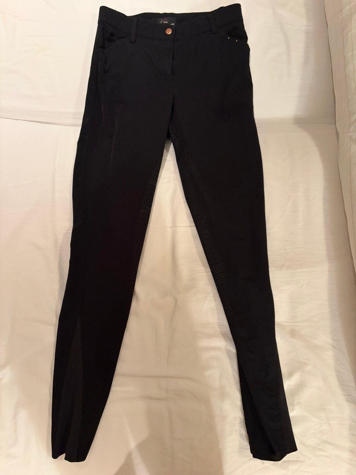 Paardrijbroek Zwart - HKM - 34, Dieren en Toebehoren, Paardrijkleding, Overige merken, Zo goed als nieuw, Zwart, S