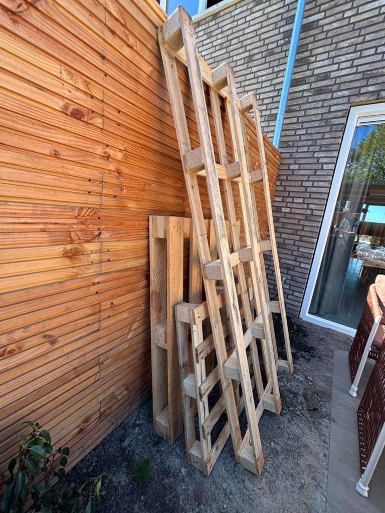 Houten pallets (Gratis ophalen), Ophalen, Zo goed als nieuw
