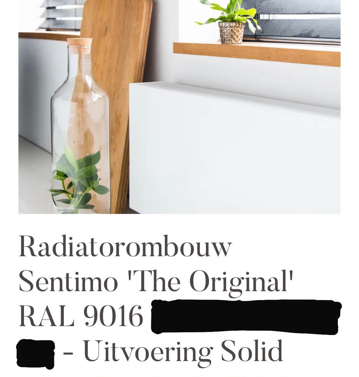 3x Sentimo radiatorombouw RAL9016 Solid (vlak), Doe-het-zelf en Verbouw, Verwarming en Radiatoren, Ophalen, Minder dan 30 cm, Radiator