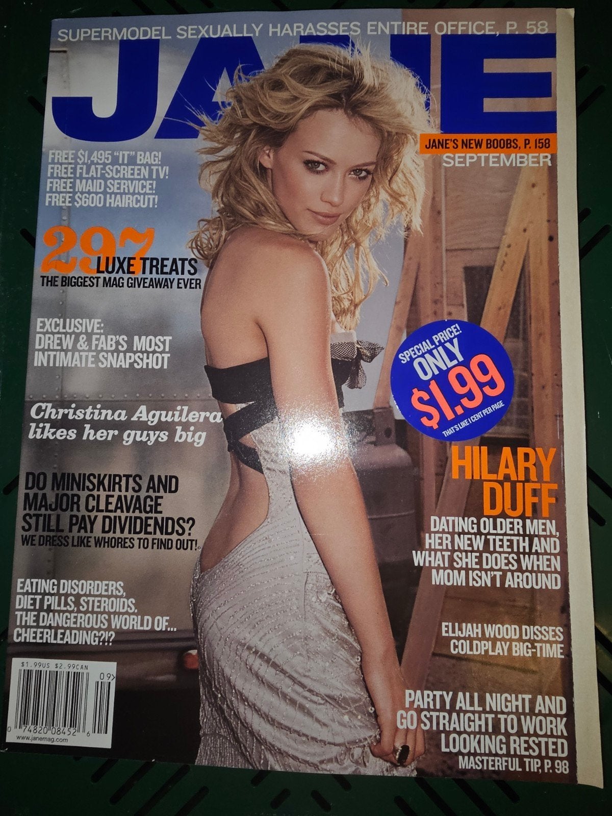 Jane Magazine September 2003 - Hilary Duff Cover, Boeken, Ophalen of Verzenden, Gelezen, Glossy