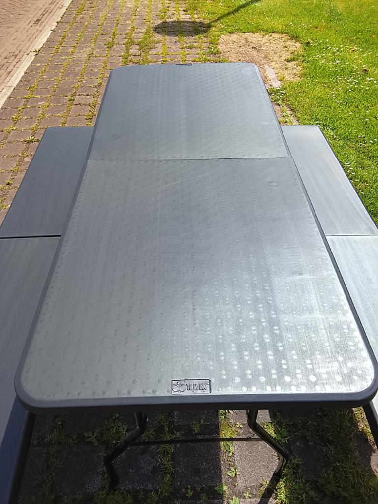 Tillvex Uitklapbare Tafel met Bankjes - Nieuw, Overige materialen, Tillvex, Onbekend, Nieuw