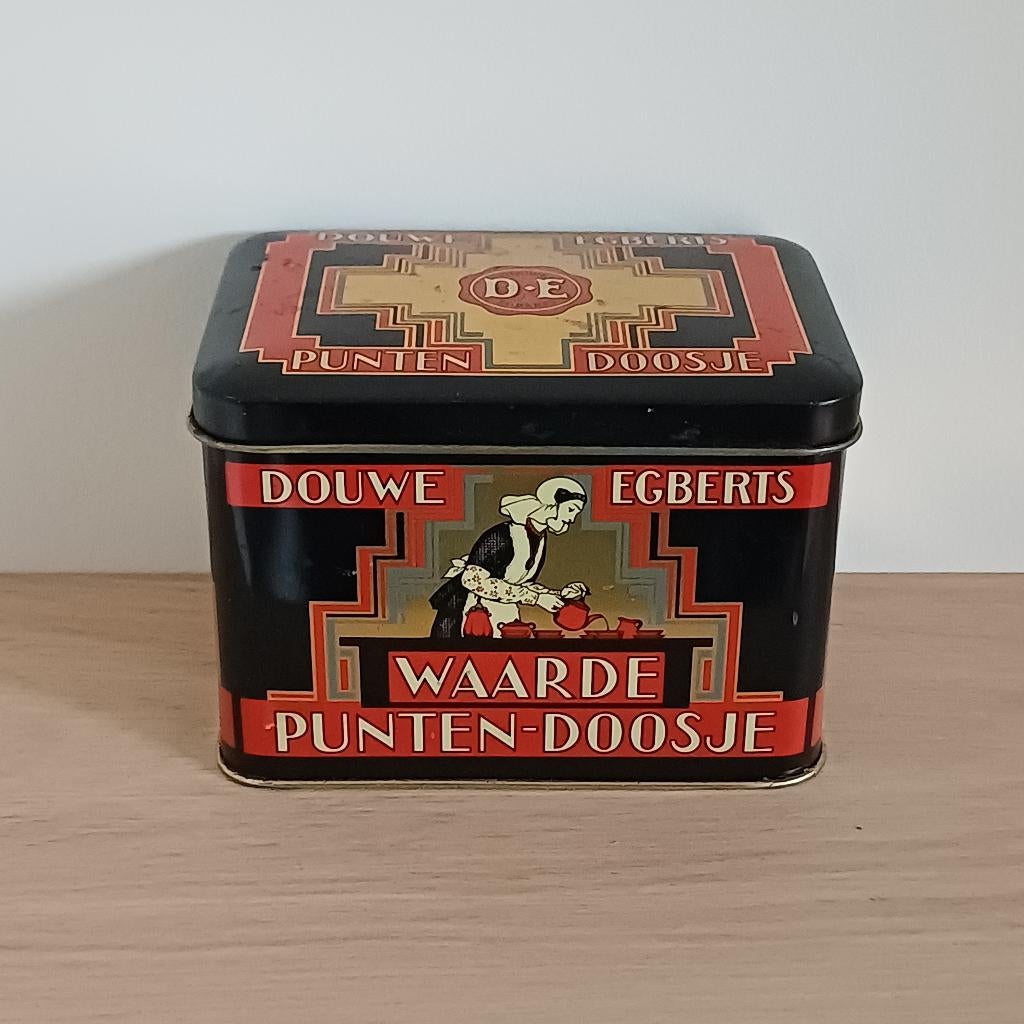 Douwe Egberts waarde punten doosje, Verzamelen, Ophalen of Verzenden, Gebruikt, Overige, Douwe Egberts