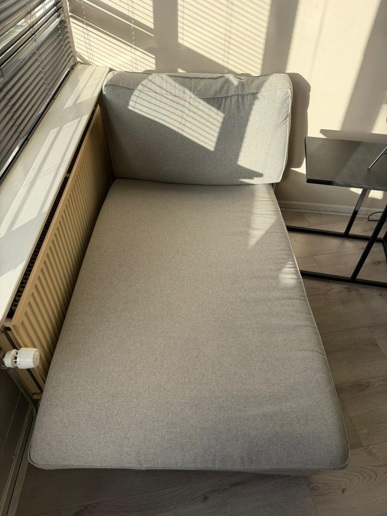 IKEA Kivik loungebank - Grijs, Huis en Inrichting, Ophalen, Eenpersoons, Zo goed als nieuw, Rechte bank