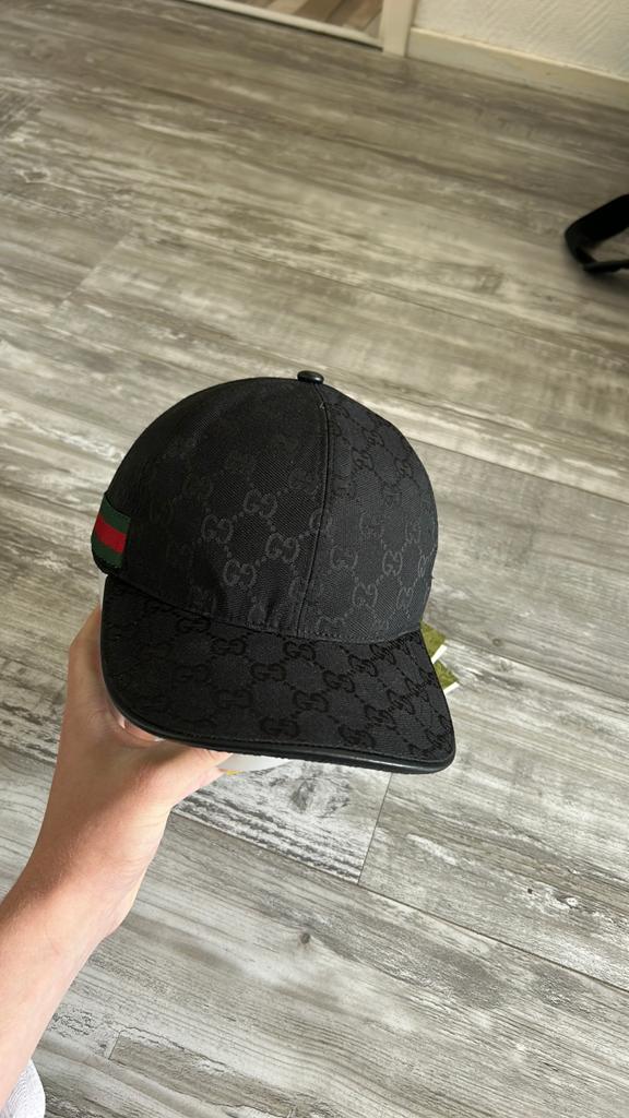 Zwarte gucci pet 1.1, Kleding | Heren, Hoeden en Petten, Ophalen of Verzenden, Zo goed als nieuw