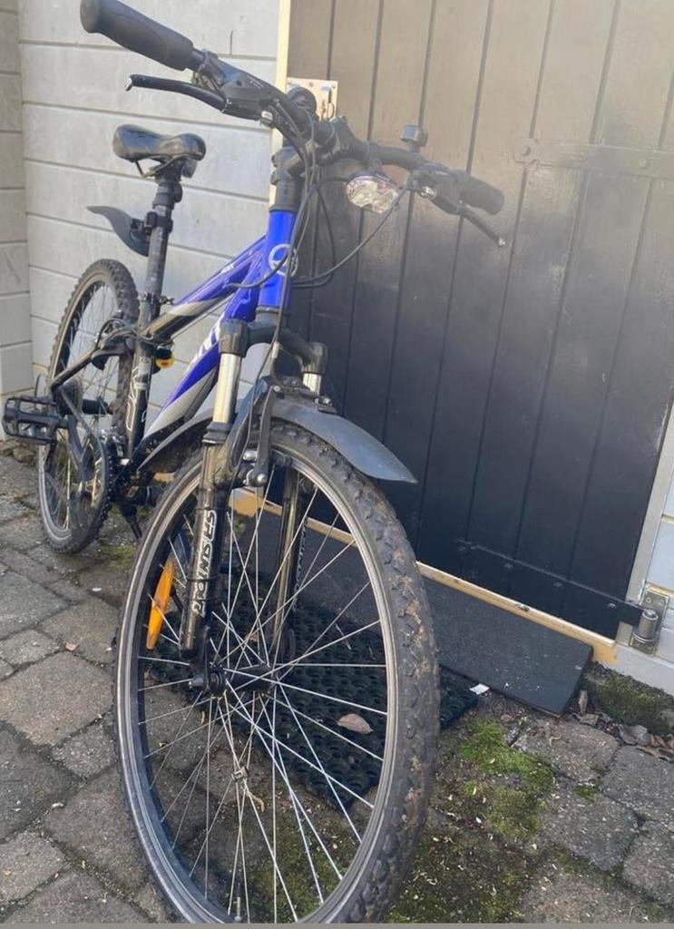 Mountainbike - Blauw/Zwart, Fietsen en Brommers, Fietsen | Mountainbikes en ATB, Gebruikt, Heren, 45 tot 49 cm, Ophalen
