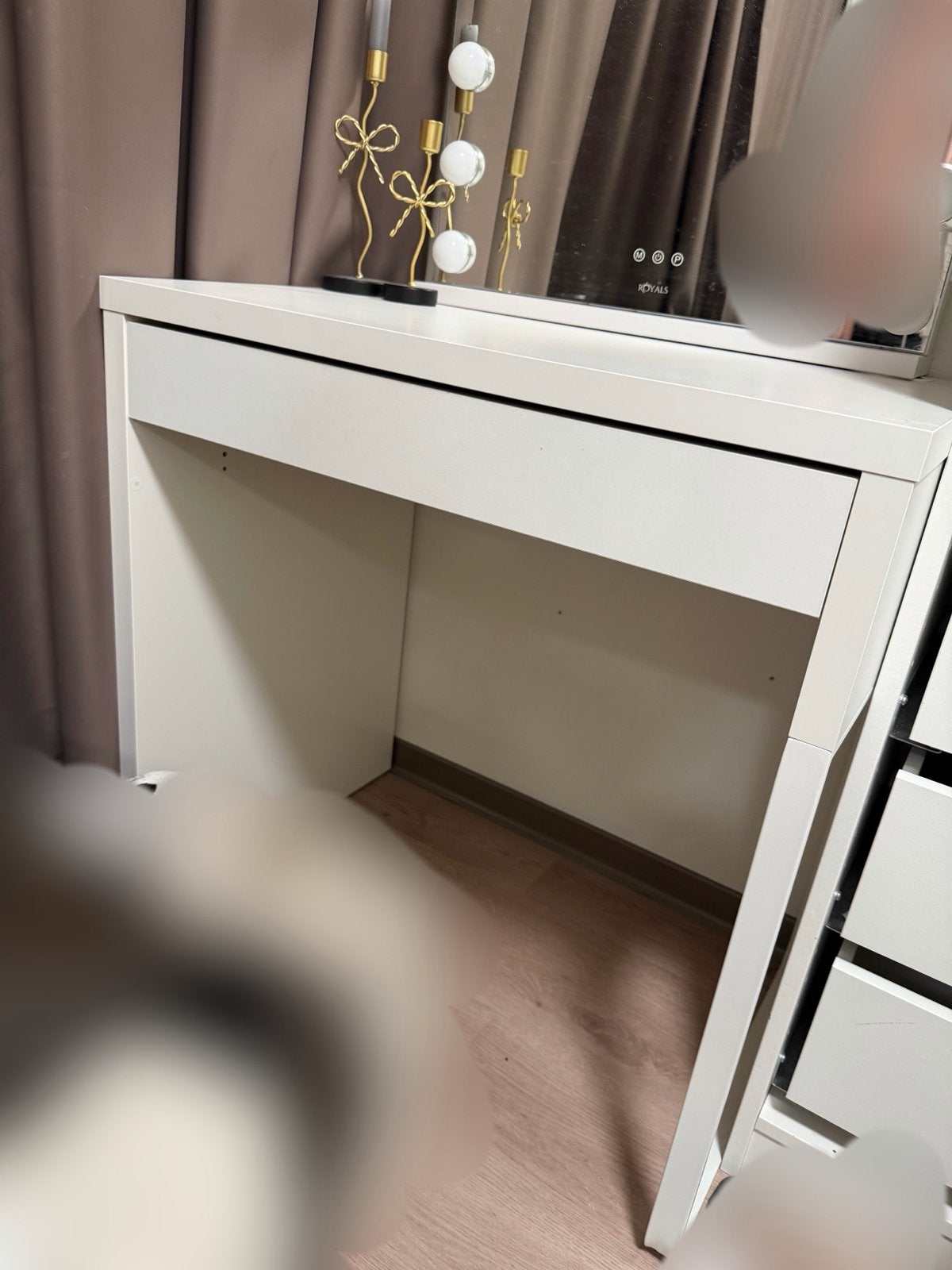 Ikea Micke bureau/make-up tafel - Wit, Ophalen, Overige typen, Gebruikt, Met lades