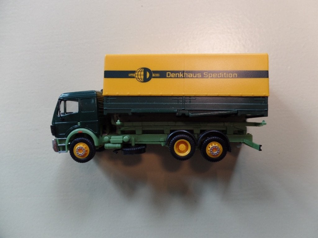 Mercedes vrachtwagen Denkhaus Spedition Herpa, Hobby en Vrije tijd, Verzenden, Gebruikt, Bus of Vrachtwagen, Herpa