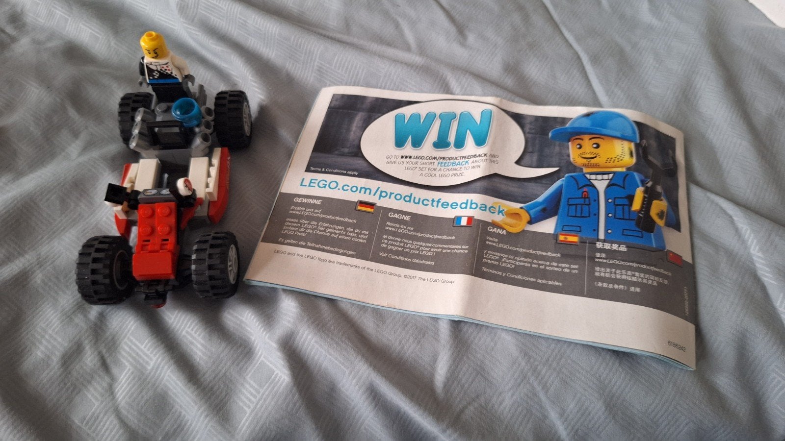 Lego City 60145 Buggy met minifiguur en instructies, Lego, Ophalen of Verzenden, Inclusief instructies, Complete set