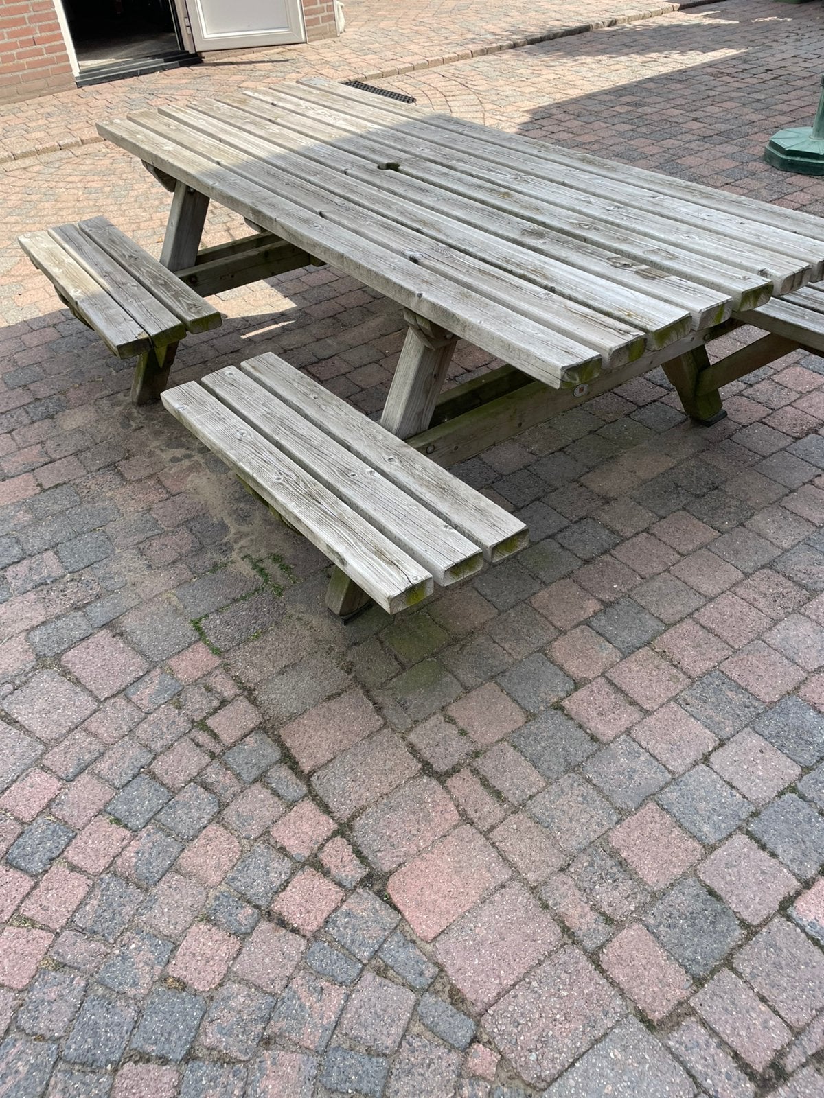 Tuin tafel, Ophalen, Gebruikt, Rechthoekig, Hout