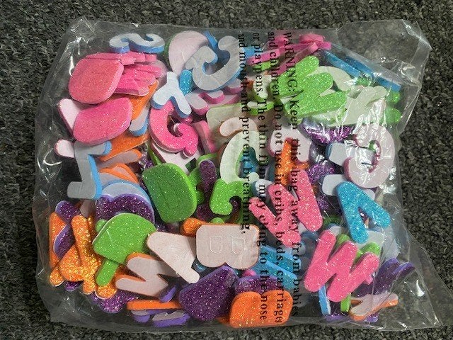 foam letters stickers *Nieuw* met glinster, Ophalen of Verzenden, Nieuw, Taal en Lezen