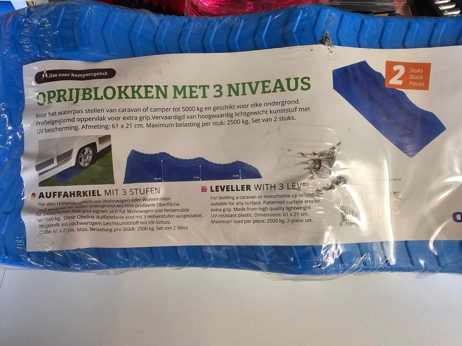 nieuwe caravan oprijblokken 2 stuks, Caravans en Kamperen, Caravan accessoires, Ophalen of Verzenden, Nieuw