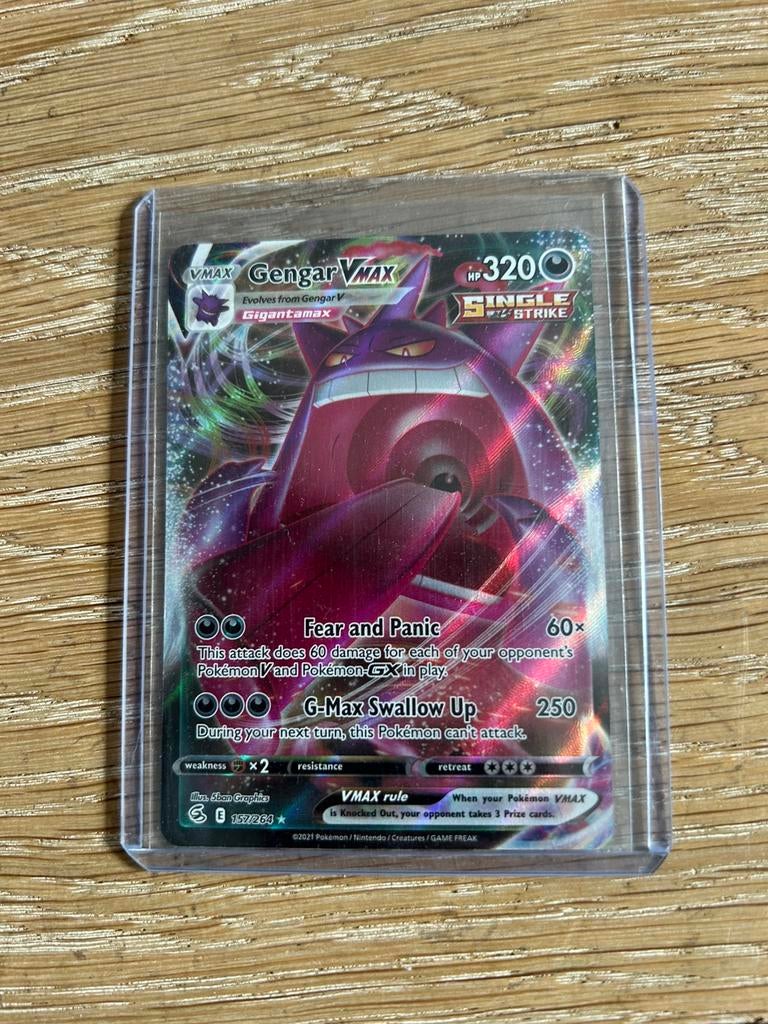 Gengar VMAX Singel Strike Pokémon kaart 157/264, Ophalen, Zo goed als nieuw