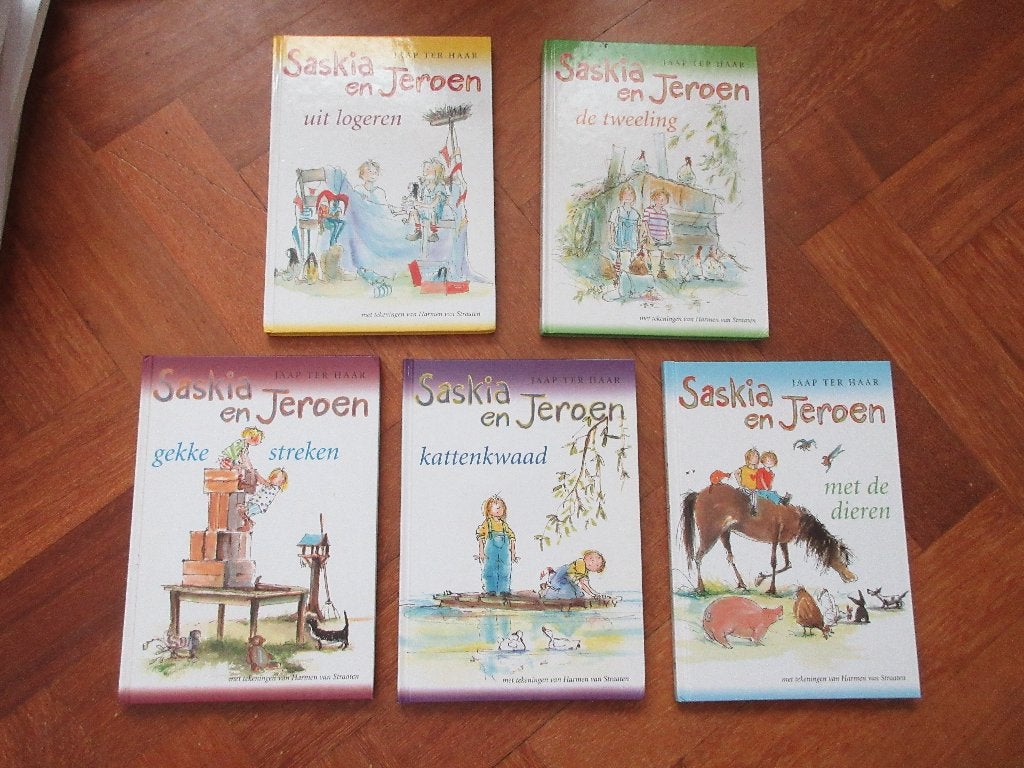 5 x boeken Saskia en Jeroen, Ophalen of Verzenden, Gelezen, Fictie algemeen