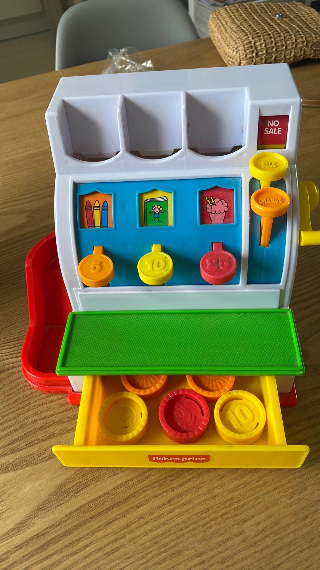 Fisher-Price kassa met muntjes  - Is als nieuw, Ophalen of Verzenden, Zo goed als nieuw, Speelset