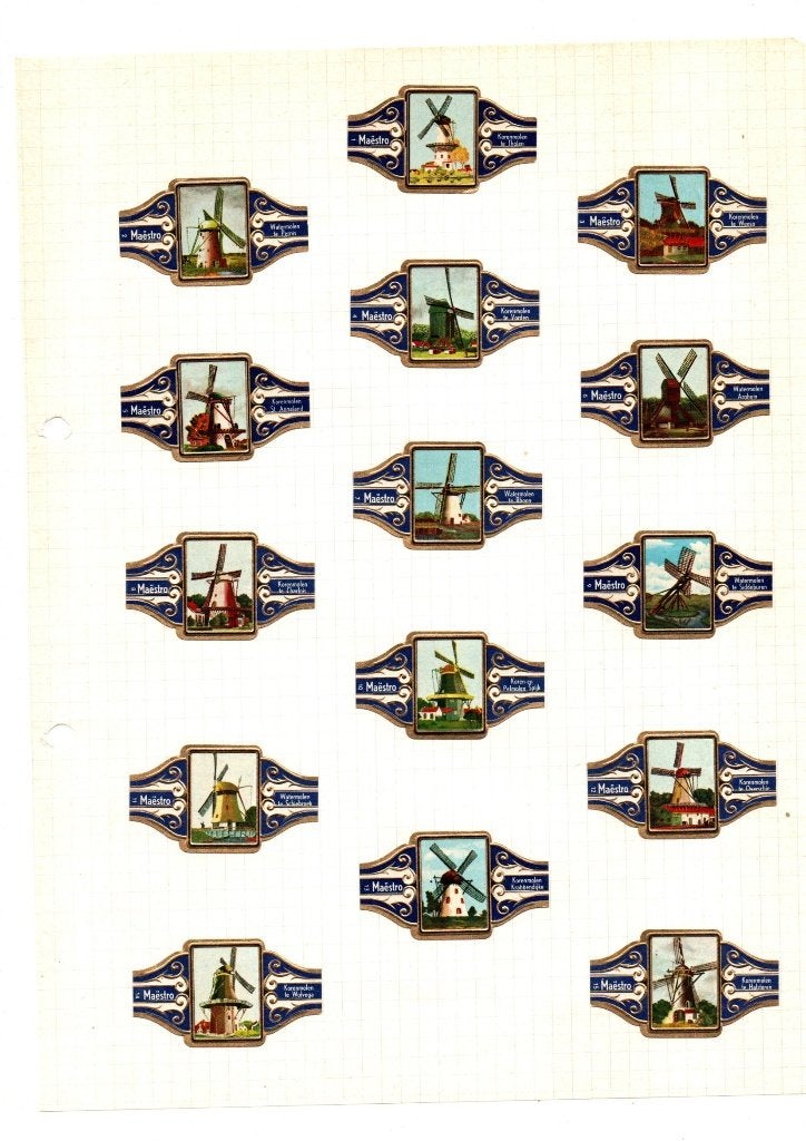 SIGARENBANDEN MAESTRO WINDMOLENS, Ophalen of Verzenden, Nieuw, Sigarenbandjes