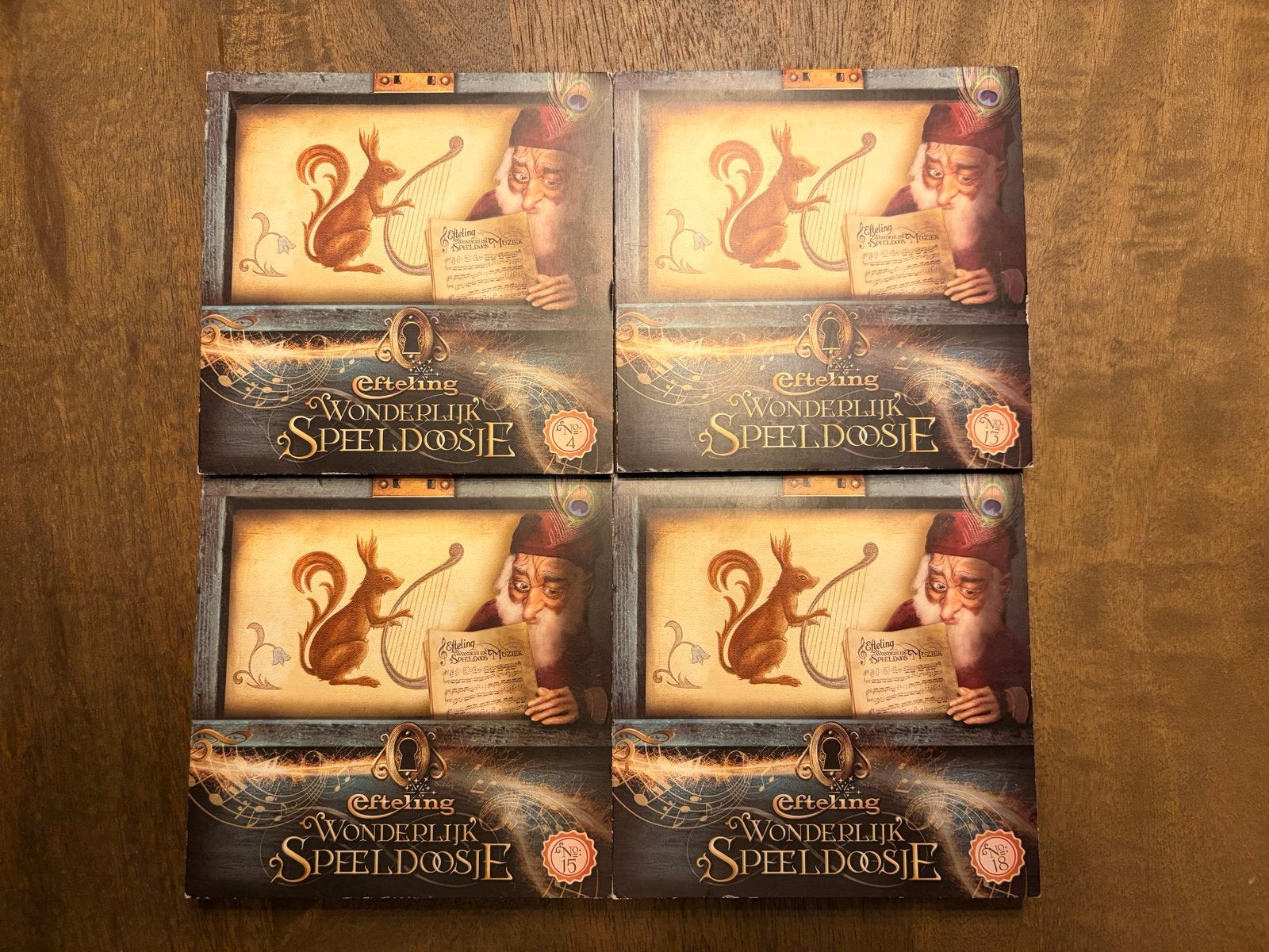 Efteling Wonderlijk Speeldoosje Nummers 4, 13, 15, 18, Ophalen of Verzenden, Zo goed als nieuw, Overige typen