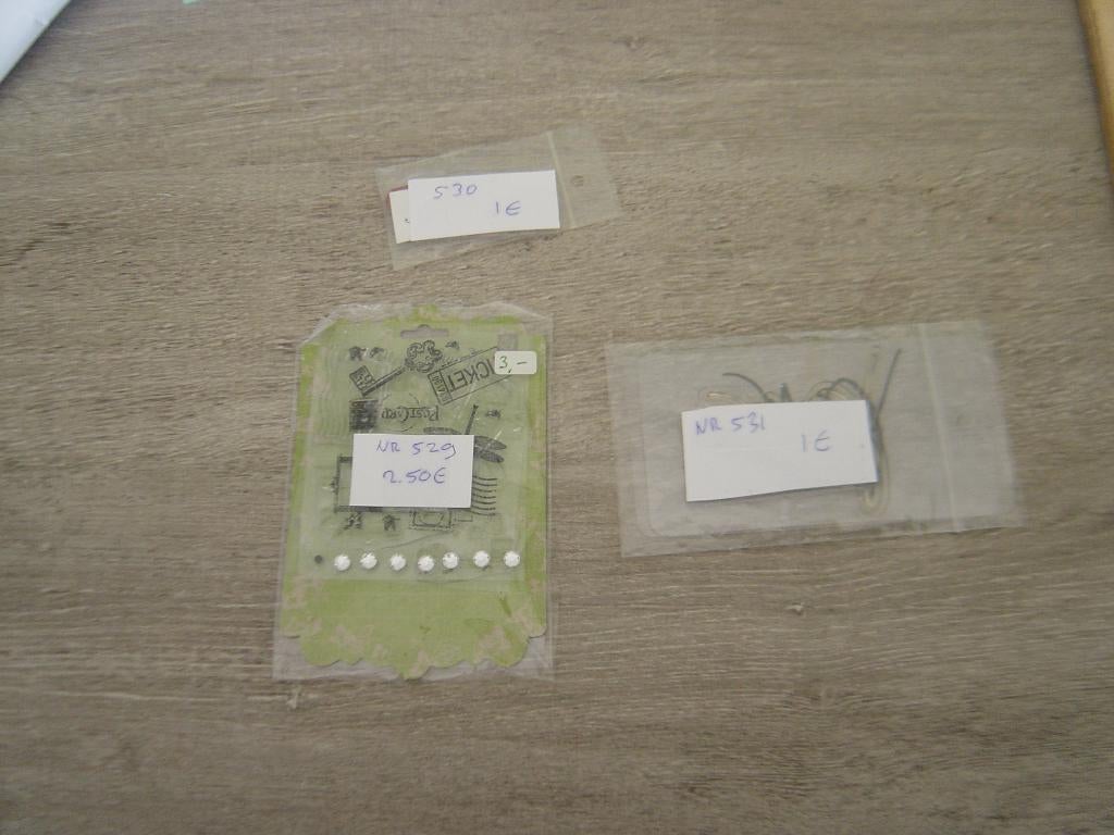 rubberen hobby stempels 3, Ophalen of Verzenden, Zo goed als nieuw, Unmounted stempel