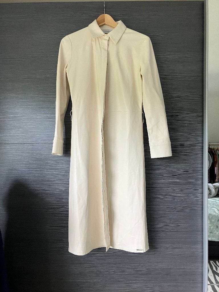 lange Rino & Pelle jas blousonjurk ecru crème wit maat S, Wit, Ophalen of Verzenden, Maat 36 (S), Gedragen
