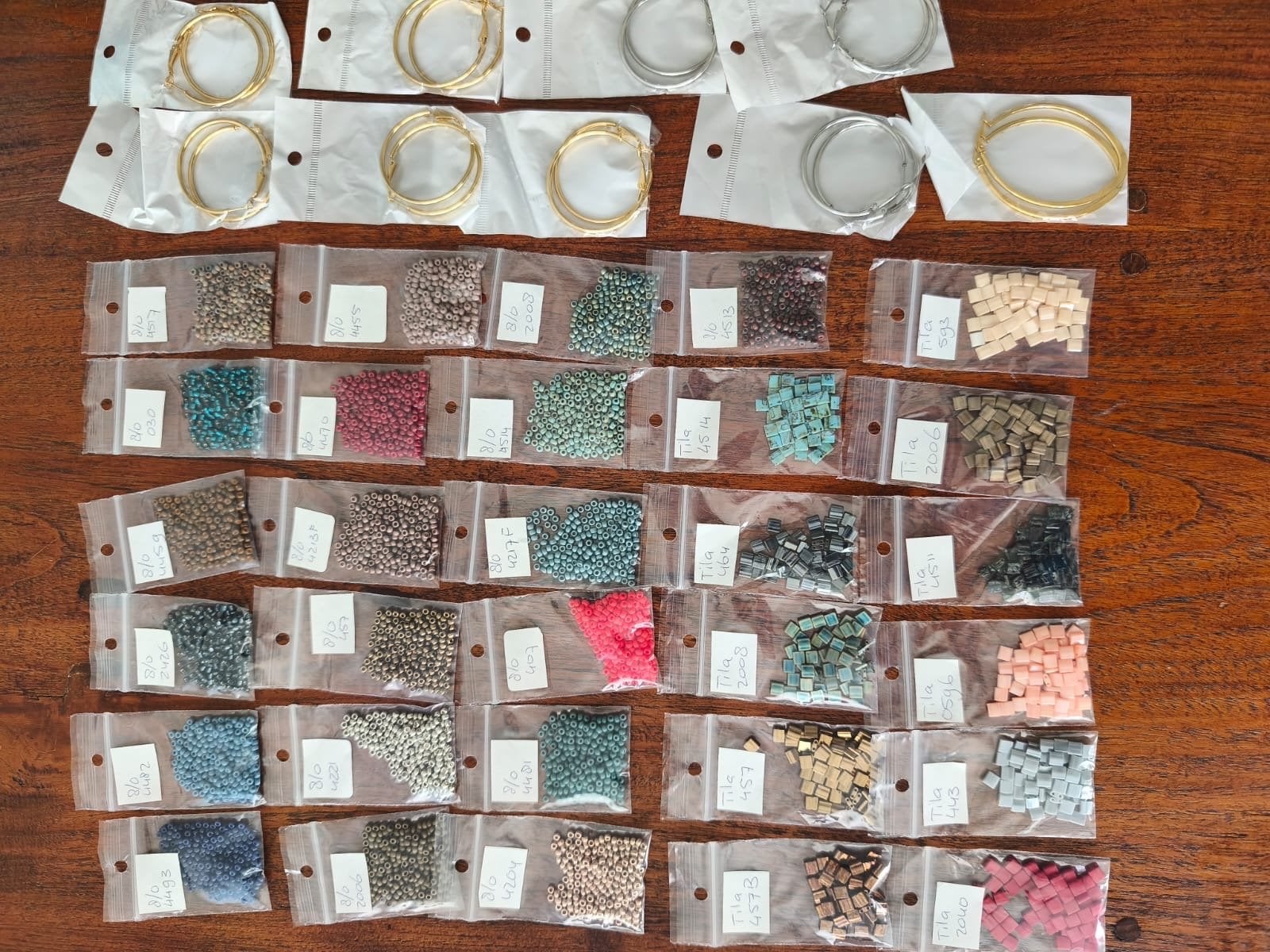 Grote partij Miyuki kralen en oorringen voor sieraden maken, Ophalen of Verzenden, Nieuw, Kraal