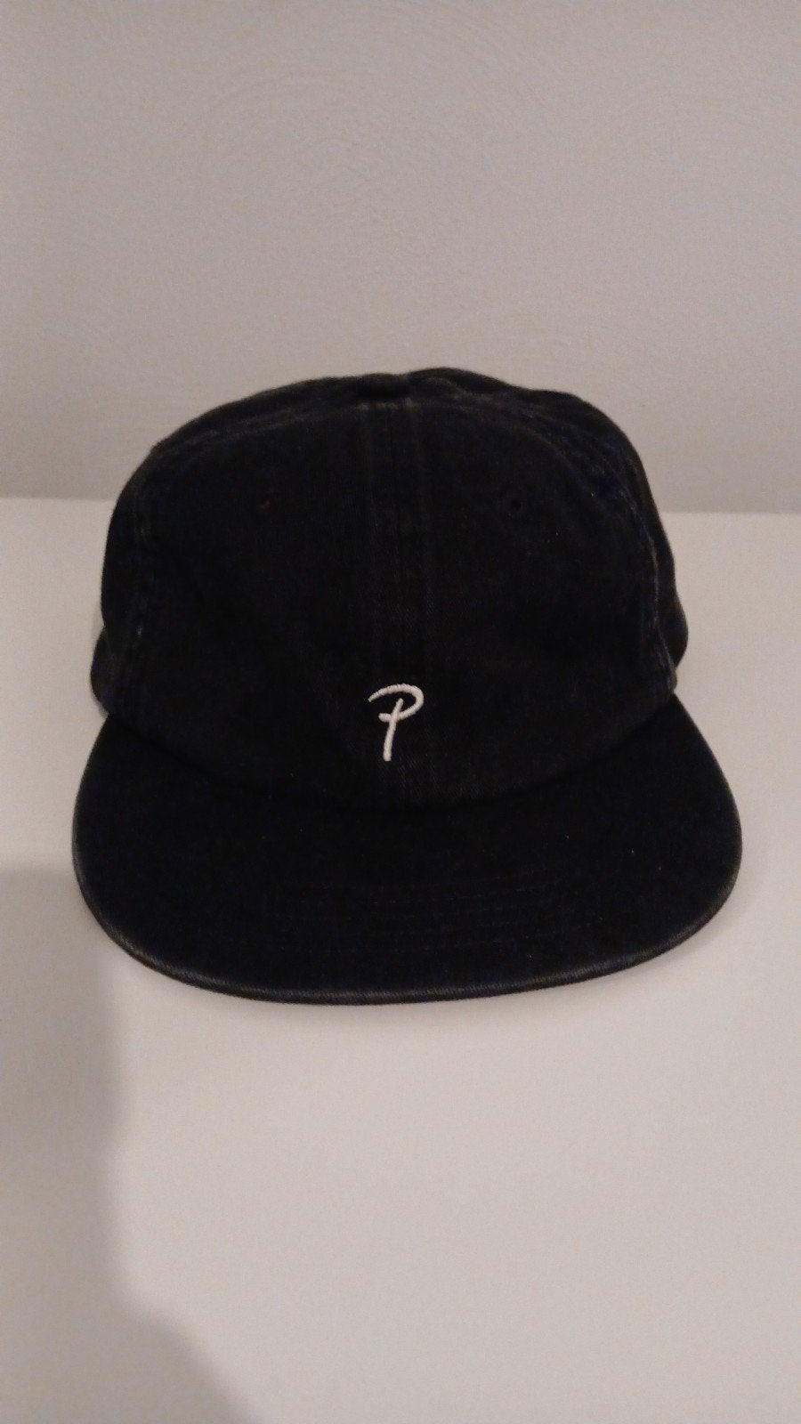 Patta pet zwart met wit logo, Ophalen, One size fits all, Pet, Patta