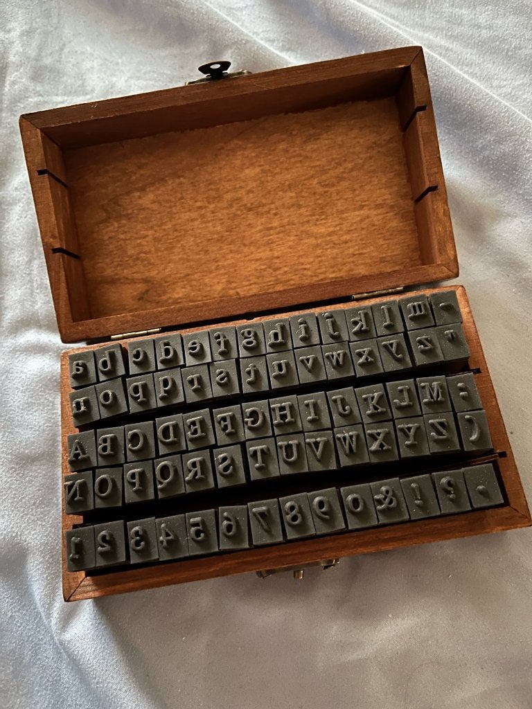 70 Delige Stempel Set / Letters Cijfers Stempelen Houten, Verzenden, Nieuw, Houten stempel