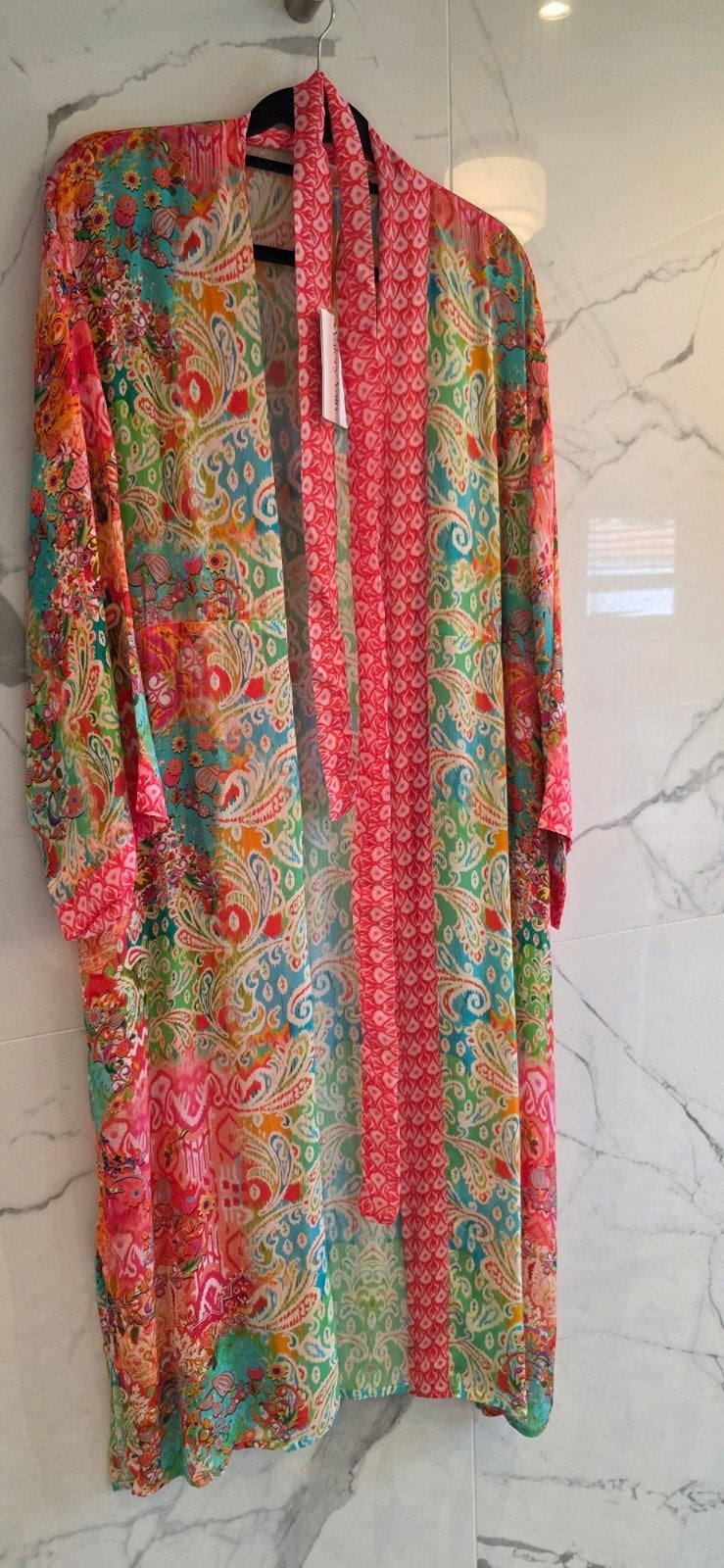 Valery Vain Kimono Malibu - One Size, Maat 38/40 (M), Meerkleurig, Nieuw, Ophalen of Verzenden