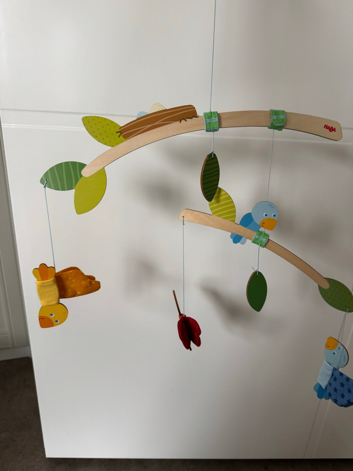 HABA Mobiel 'Vogels' - Houten Baby Mobiel, Ophalen, Zo goed als nieuw, Mobiel