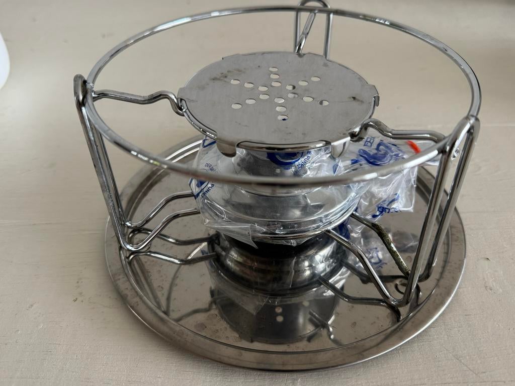 Complete Fondue Set - Keramiek met Brander en Vorkjes, Ophalen of Verzenden, Zo goed als nieuw, Brander, Fondueset