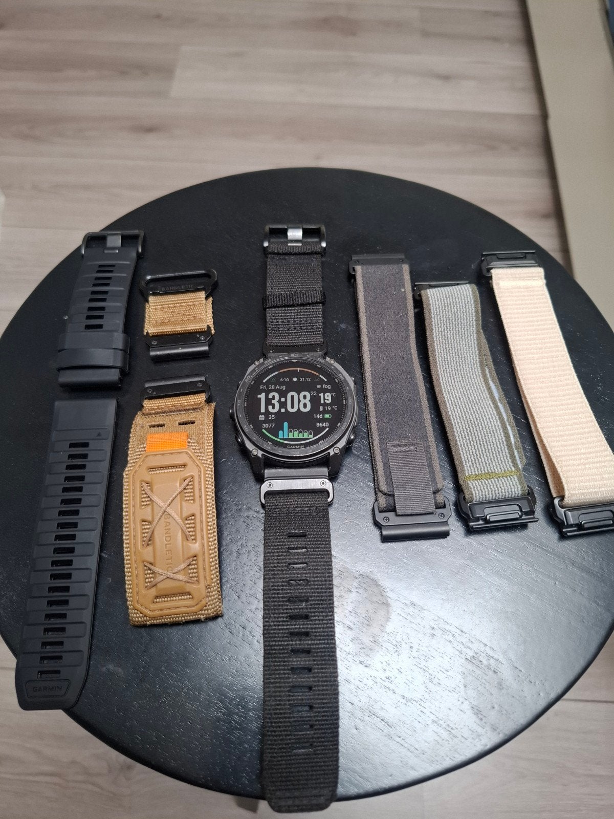 Garmin Tactix 8 Solar 51mm Sapphire + 6 bandjes, Zwart, Ophalen of Verzenden, Zo goed als nieuw, Hoogte