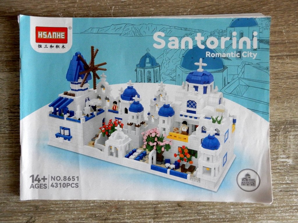 Santorini mini bricks, Ophalen of Verzenden, Zo goed als nieuw, Minifiguren serie, Compleet