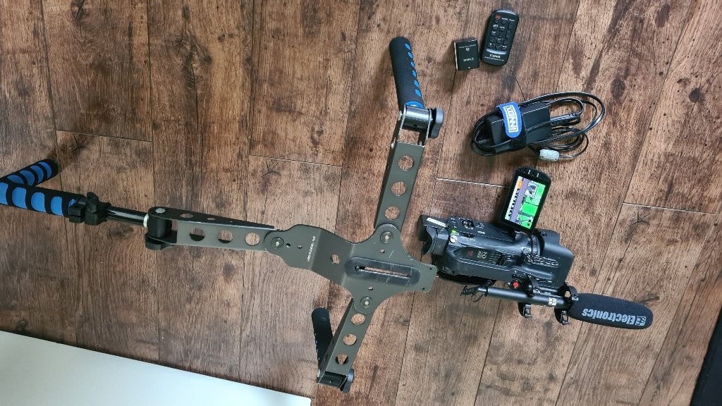Shoulder Rig / Schouderstabilisator voor videocamera of DSLR, Overige merken, Overige typen, Overige soorten, Zo goed als nieuw