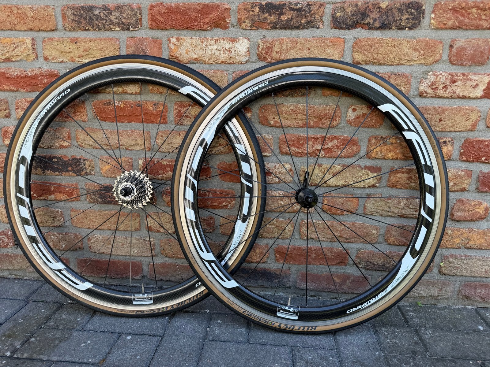 FFWD F4R Carbon Wielset - Racefiets Wielen, Gebruikt, Racefiets, Carbon, Ophalen