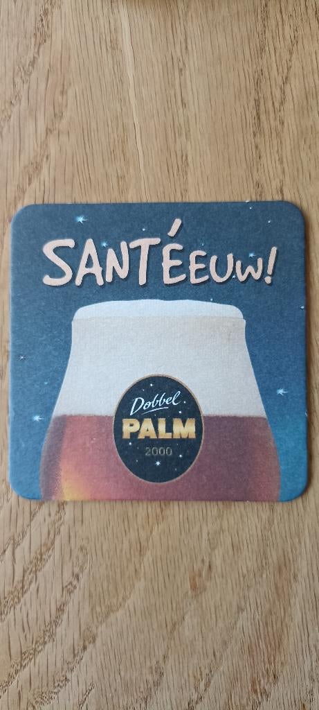 Bierviltje van Dubbel Palm Santeeeuw, Ophalen of Verzenden, Nieuw, Viltje(s), Palm