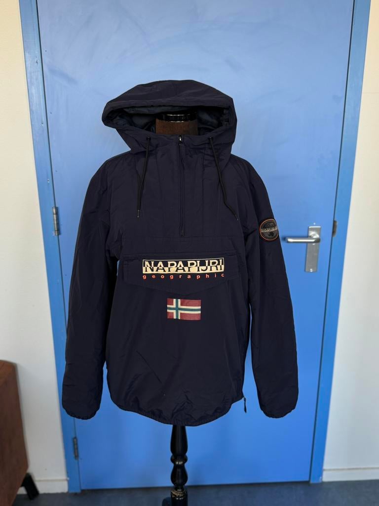 Napapijri Anorak Heren Maat S, Kleding | Heren, Jassen | Winter, Verzenden, Zo goed als nieuw