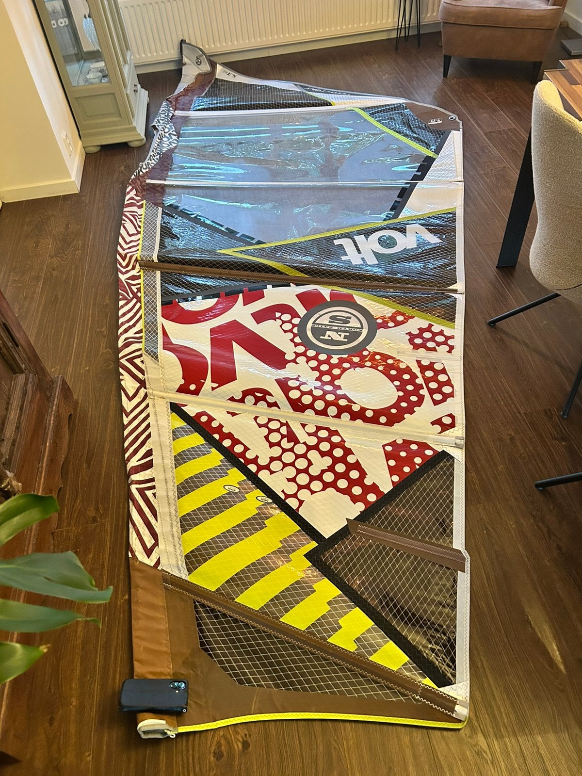 5.3 North Sails Volt Freewave/Crossover zeil in zgst, Ophalen, 5 tot 6.5 m², North Sails, Zeil
