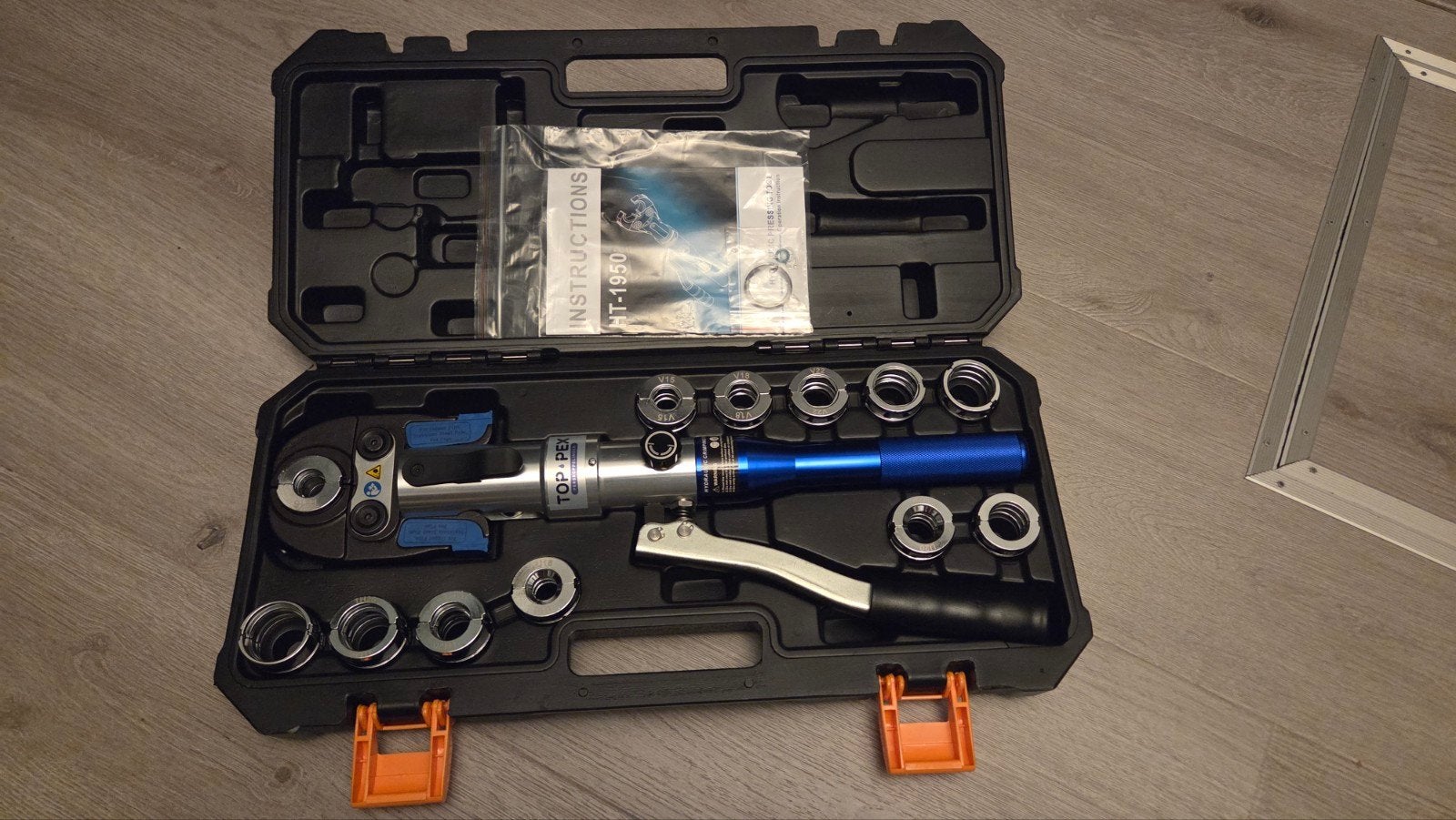Toppex handpers 12ton incl. 12 perssets, Ophalen of Verzenden, Zo goed als nieuw