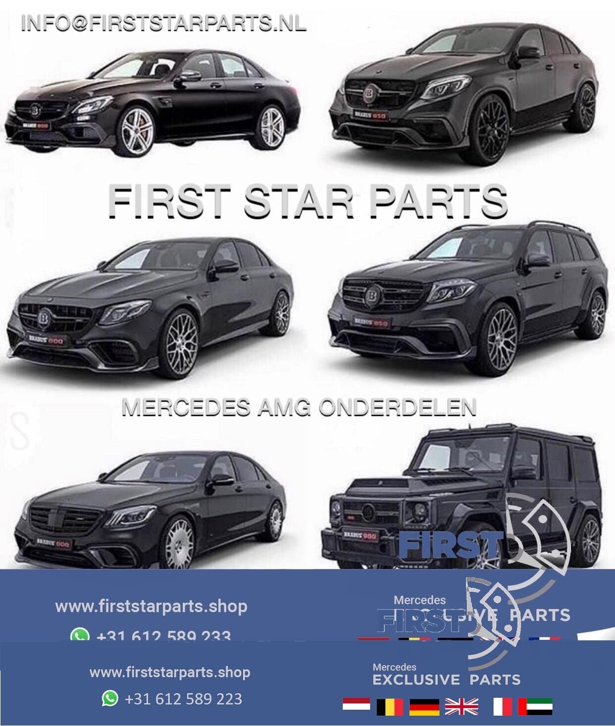 W213 AMG LINE VOORBUMPER + AMG GRIL Mercedes E Klasse WIT 20, Gebruikt, -, Voor, Ophalen of Verzenden