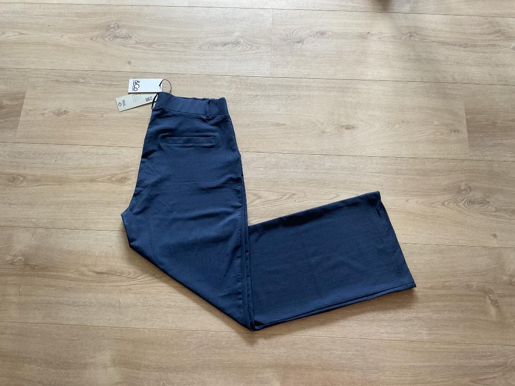 Co woman broek en blazer mt.xl nieuw travelstof, Blauw, Maat 46/48 (XL) of groter, &Co Woman, Nieuw