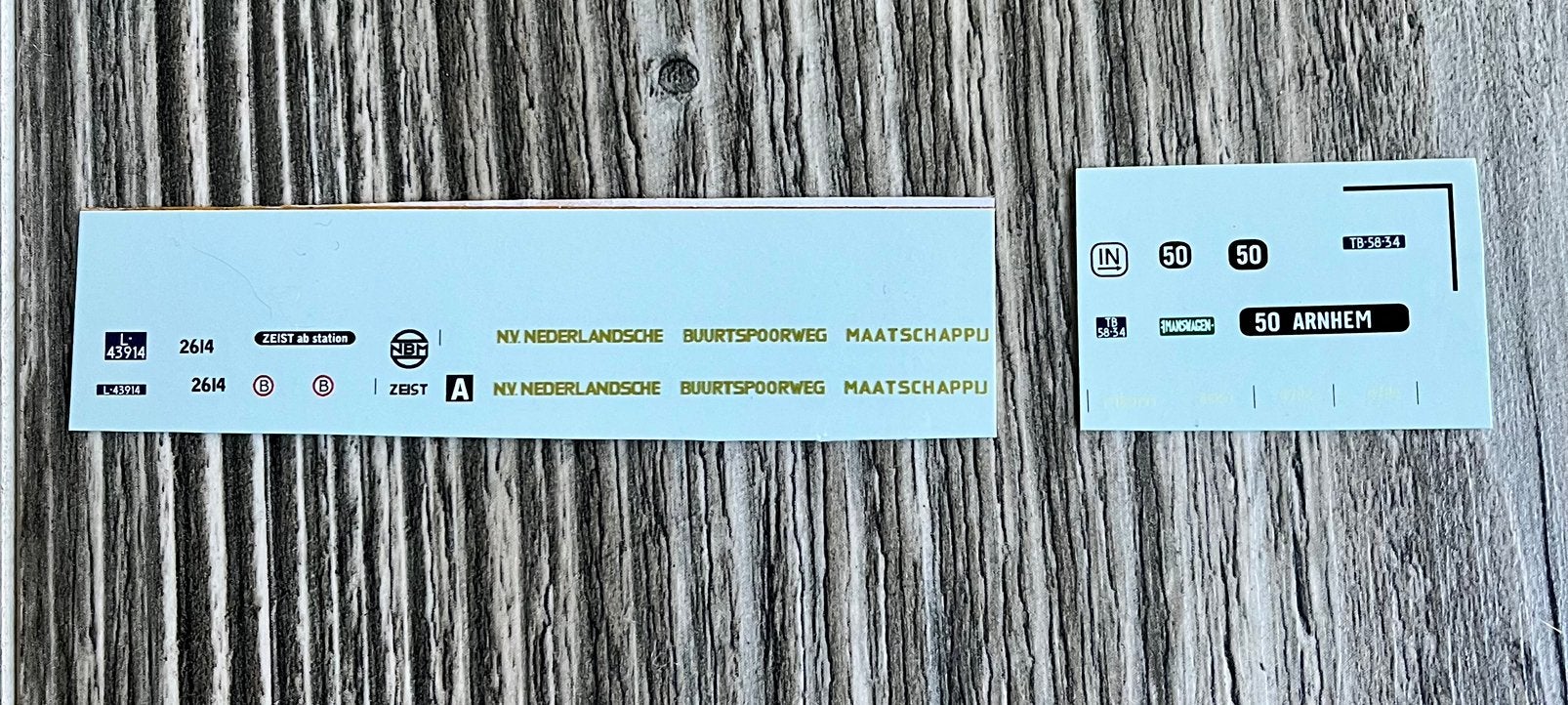 Hb model bus decals NBM 1:87, Ophalen of Verzenden